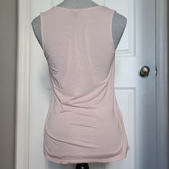 Ann Taylor Light Pink Mixed Jersey Tank - NWOT - Picture 2 of 5